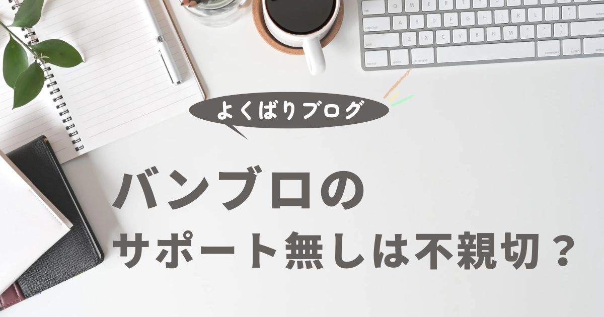 バンブロのデメリット